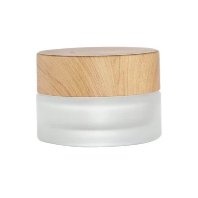 50g Thick Glass Jar With Wood Cap